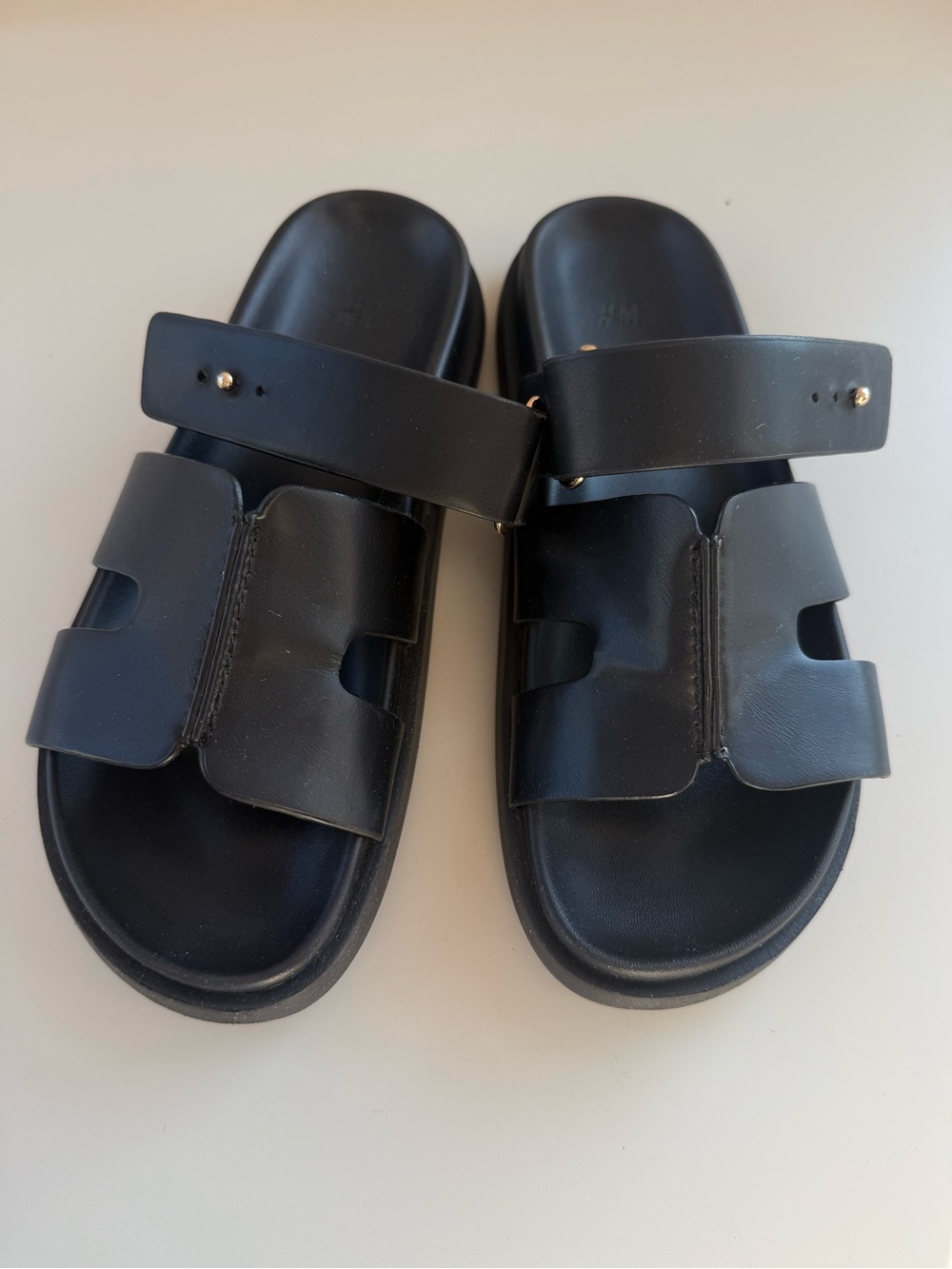 H&M Black Adjustable Footbed Sandals EU38 - Picture 5 of 7